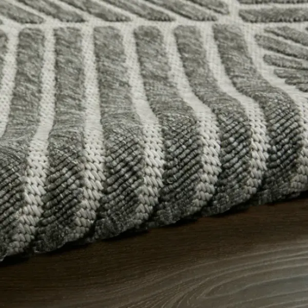 Outdoor Rugs-Kirkland's Home Aqua Embellished Indoor/Outdoor Area Rug, 3X4 Blue/White