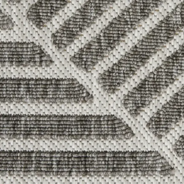 Outdoor Rugs-Kirkland's Home Aqua Embellished Indoor/Outdoor Area Rug, 3X4 Blue/White