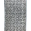 Outdoor Rugs-Kirkland's Home Aqua Forest Leaf Indoor/Outdoor Area Rug, 6X9 Green/White