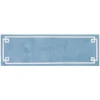 Bathroom Rugs-Kirkland's Home Aqua Geometric Pattern Reversible Bath Mat, 60 In Green/White