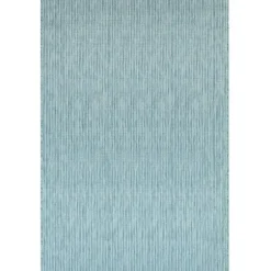 Outdoor Rugs-Kirkland's Home Aqua Intertwine Indoor/Outdoorr Area Rug, 6X9 Blue