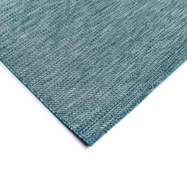Outdoor Rugs-Kirkland's Home Aqua Intertwine Indoor/Outdoorr Area Rug, 6X9 Blue