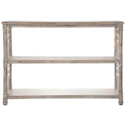 Entryway Furniture-Kirkland's Home Arch Sides Cathedral Console Table White
