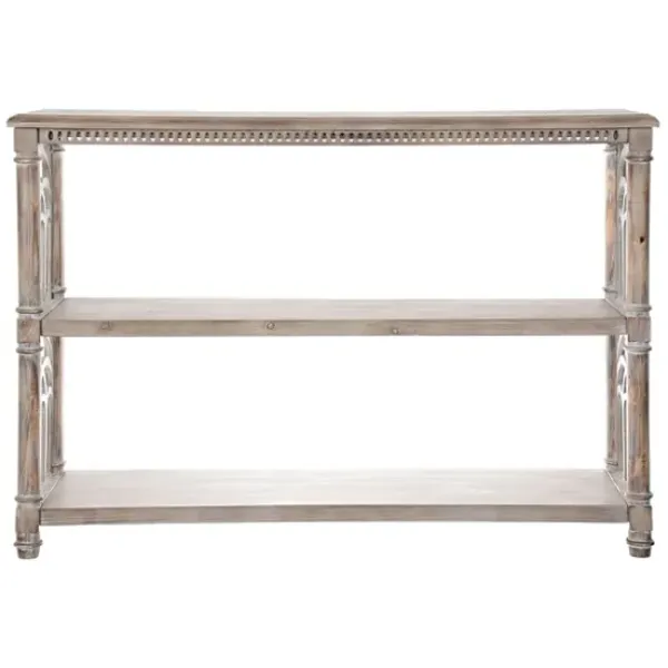 Entryway Furniture-Kirkland's Home Arch Sides Cathedral Console Table White