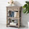 Accent & End Tables-Kirkland's Home Arch Sides Cathedral Side Table Tan