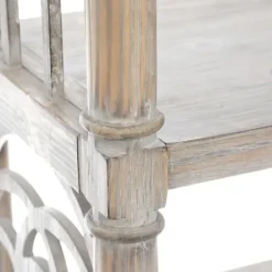 Accent & End Tables-Kirkland's Home Arch Sides Cathedral Side Table Tan