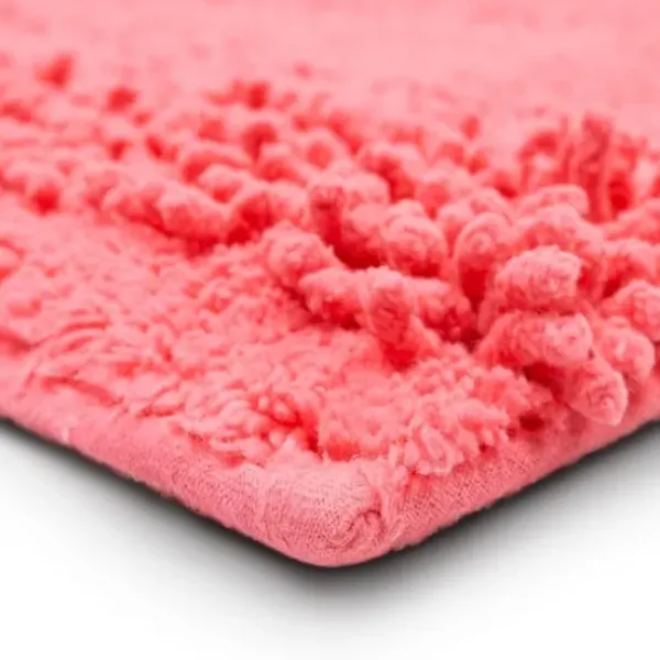 Bathroom Rugs-Kirkland's Home Arctic Asymmetrical Cotton Bath Mat, 24 In. White
