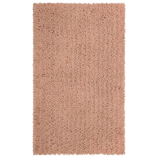 Bathroom Rugs-Kirkland's Home Arctic Asymmetrical Cotton Bath Mat, 45 In. White