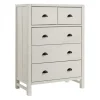 Dressers & Chests-Kirkland's Home Arden Wood 5-Drawer Chest White