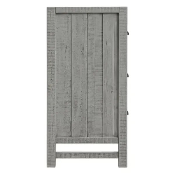 Dressers & Chests-Kirkland's Home Arden Wood 6-Drawer Dresser Gray