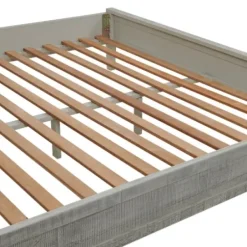 Beds & Headboards-Kirkland's Home Arden Wood Panel King Bed Gray