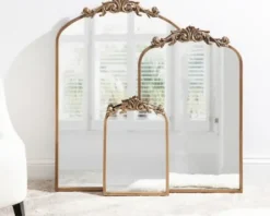 Decorative Mirrors-Kirkland's Home Arendahl Arched Mirror, 24X36 In. Gold