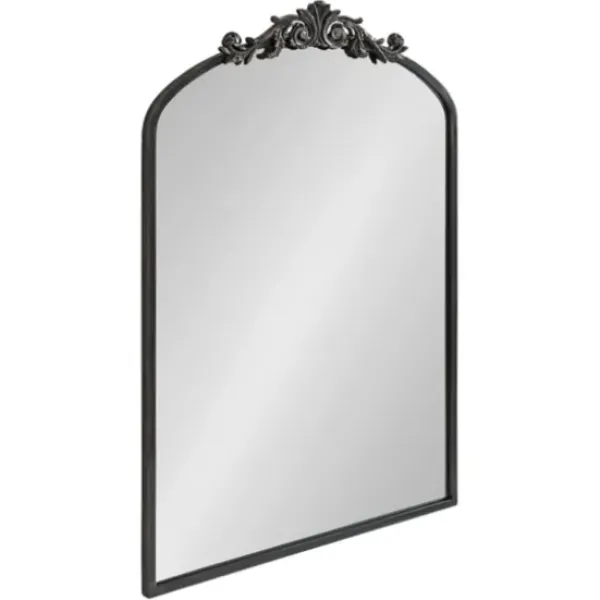 Decorative Mirrors-Kirkland's Home Arendahl Arched Mirror, 24X36 In. Black