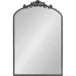 Decorative Mirrors-Kirkland's Home Arendahl Arched Mirror, 24X36 In. Black