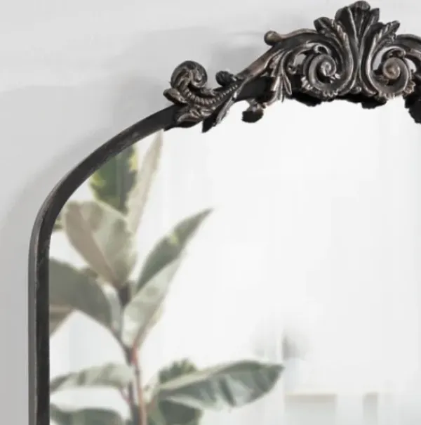 Decorative Mirrors-Kirkland's Home Arendahl Arched Mirror, 24X36 In. Black