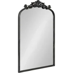 Decorative Mirrors-Kirkland's Home Arendahl Arched Mirror, 19X31 In. Black