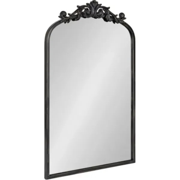 Decorative Mirrors-Kirkland's Home Arendahl Arched Mirror, 19X31 In. Black