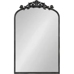 Decorative Mirrors-Kirkland's Home Arendahl Arched Mirror, 19X31 In. Black