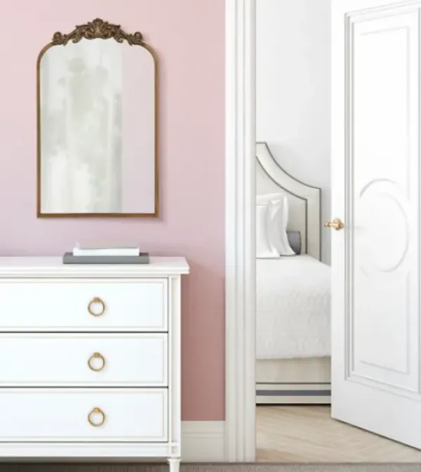Decorative Mirrors-Kirkland's Home Arendahl Arched Mirror, 19X31 In. Gold