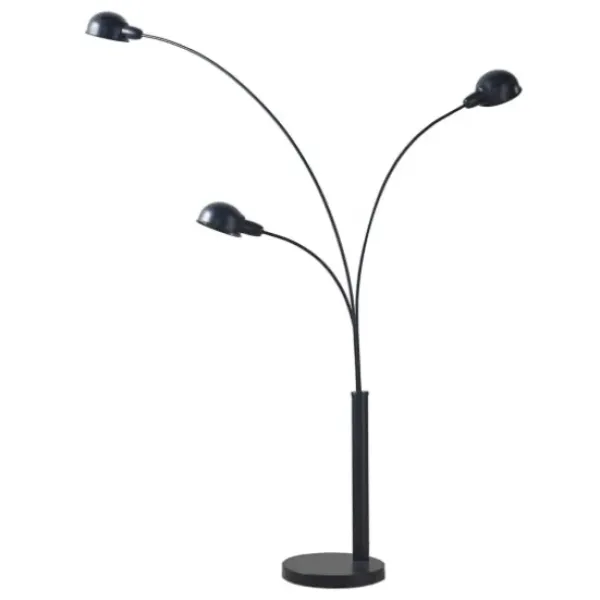 Floor Lamps-Kirkland's Home 3-Arm Adjustable Floor Lamp Black