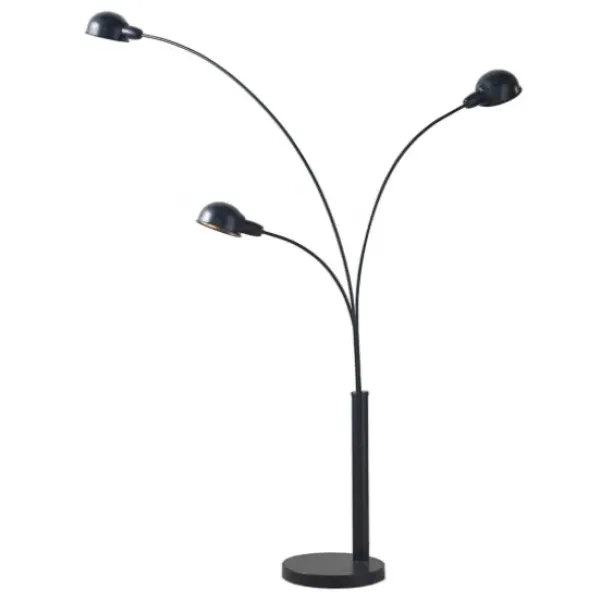 Floor Lamps-Kirkland's Home 3-Arm Adjustable Floor Lamp Black