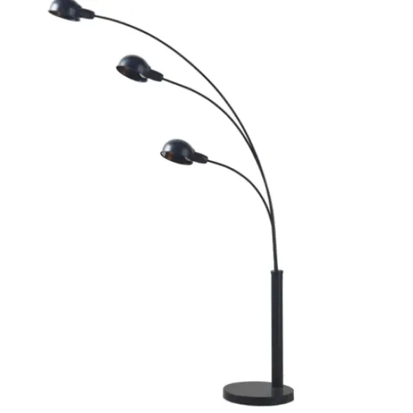 Floor Lamps-Kirkland's Home 3-Arm Adjustable Floor Lamp Black