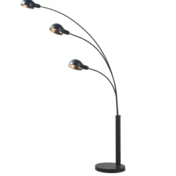 Floor Lamps-Kirkland's Home 3-Arm Adjustable Floor Lamp Black
