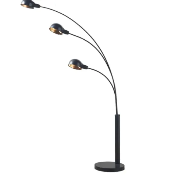 Floor Lamps-Kirkland's Home 3-Arm Adjustable Floor Lamp Black