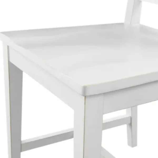 Dining Chairs-Kirkland's Home Armless Slat Back 2-Pc. Dining Chair Set White