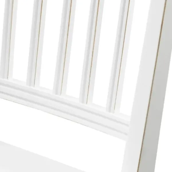Dining Chairs-Kirkland's Home Armless Slat Back 2-Pc. Dining Chair Set White