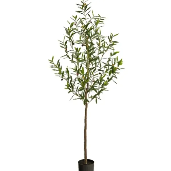 Trees & Topiaries-Kirkland's Home Artificial Fruiting Potted Olive Tree