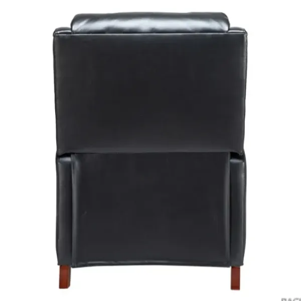Accent Chairs-Kirkland's Home Arturo Leather Wingback Recliner Black