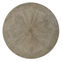 Coffee Tables-Kirkland's Home Ash Round Nailhead Coffee Table Gray