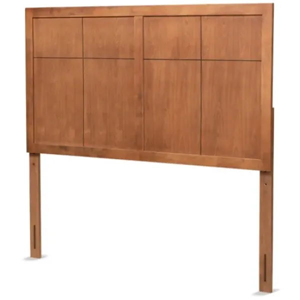 Beds & Headboards-Kirkland's Home Ash Walnut Wood Panel Full Headboard Brown