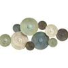 Wall Plaques-Kirkland's Home Asheville Textured Plates Metal Wall Plaque Blue/Green/Brown