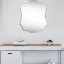 Decorative Mirrors-Kirkland's Home Ashley Scallop Edge Beveled Mirror
