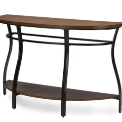 Console Tables-Kirkland's Home Ashlie Curved 2-Tier Console Table