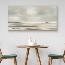 Canvas Art-Kirkland's Home At Peace Framed Canvas Art Print Gray