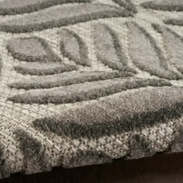 Outdoor Rugs-Kirkland's Home Auckland Chevron Outdoor Area Rug, 5X7 Blue