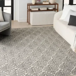 Outdoor Rugs-Kirkland's Home Auckland Chevron Outdoor Area Rug, 5X7 Blue