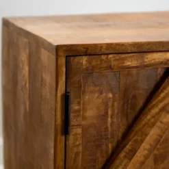 Cabinets & Sideboards-Kirkland's Home Austin Warm Wood Farmhouse Cabinet Brown