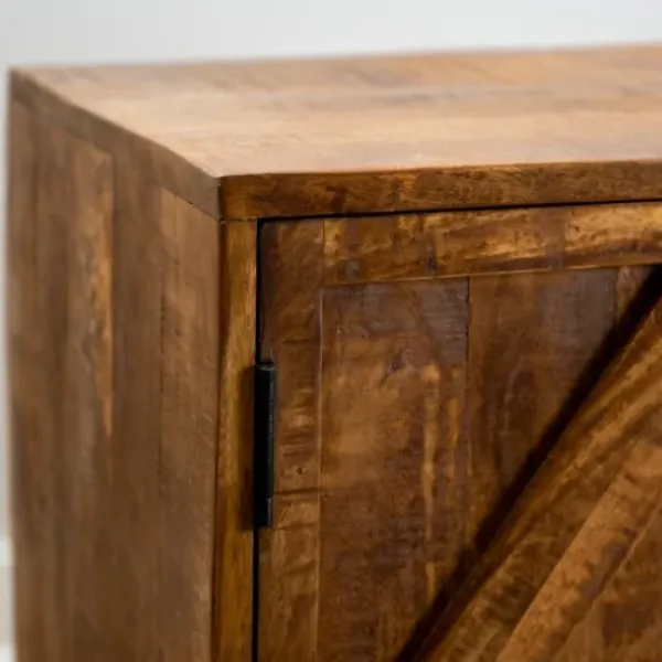 Cabinets & Sideboards-Kirkland's Home Austin Warm Wood Farmhouse Cabinet Brown