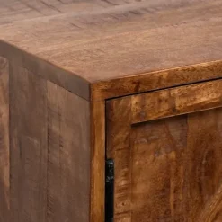 Cabinets & Sideboards-Kirkland's Home Austin Warm Wood Farmhouse Cabinet Brown