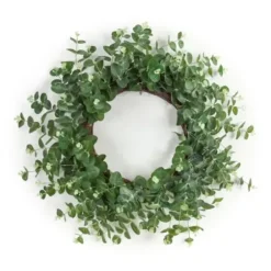 Wreaths-Kirkland's Home Australian Eucalpyptus Wreath Green