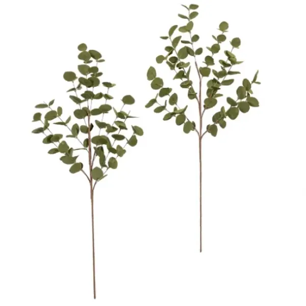 Stems & Bouquets-Kirkland's Home Autumn Eucalyptus Stems, Set Of 2 Green