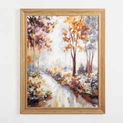 Framed Art-Kirkland's Home Autumn Trail Framed Art Print Multi
