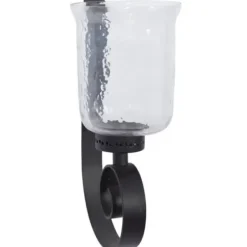 Sconces-Kirkland's Home Axel Black Iron Scroll Sconce