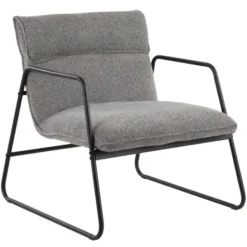 Accent Chairs-Kirkland's Home Axel Noise Industrial Accent Chair Gray
