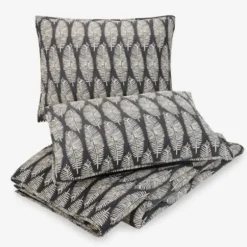 Quilts-Kirkland's Home Ayesha Curry Black And White Leaf Queen Quilt Set Black/White