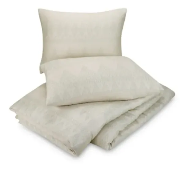Duvets-Kirkland's Home Ayesha Curry Woven Diamonds Queen 3-Pc. Duvet Set Tan/Ivory